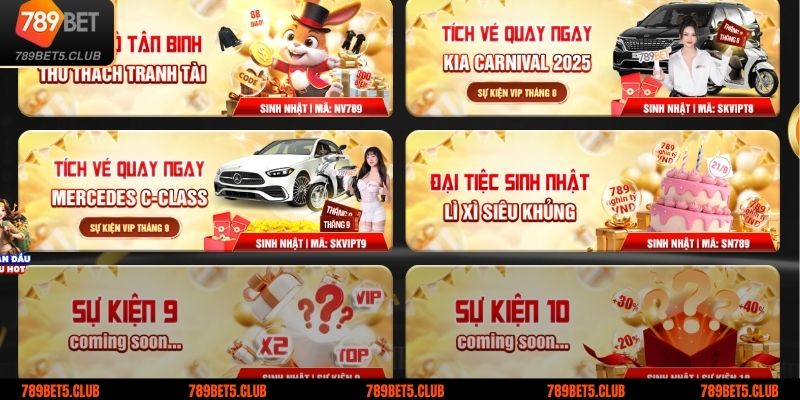 Khuyến mãi 789BET mang đến nhiều phần thưởng hấp dẫn